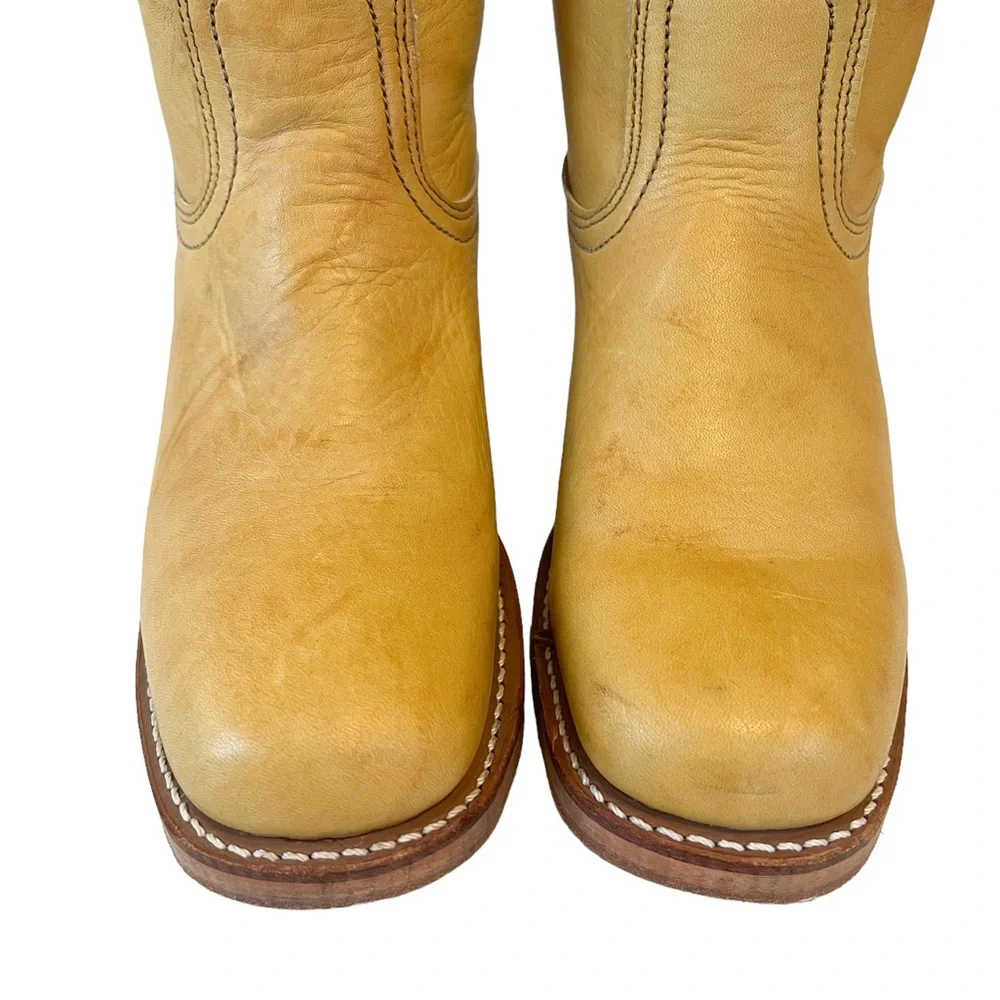 Frye Banana Yellow Leather Campus Boot - Picture 6 of 14
